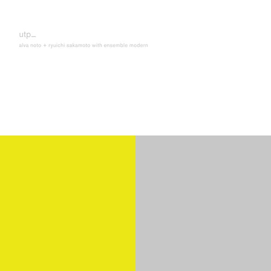 Alva Noto + Ryuichi Sakamoto - Utp_ (Remastered) 2LP