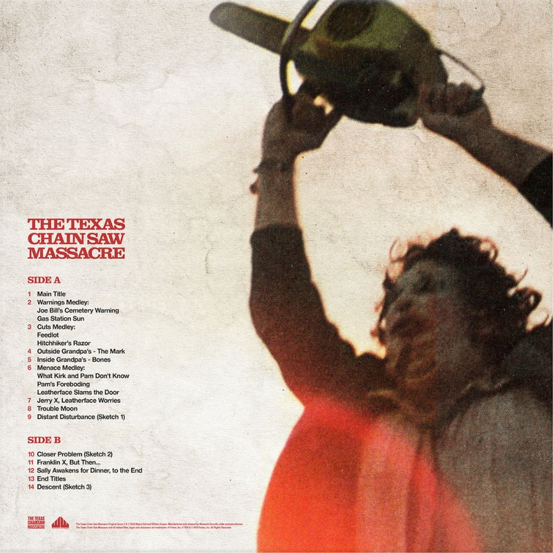 Load image into Gallery viewer, Tobe Hooper and Wayne Bell The Texas Chainsaw Massacre - Original Motion Picture Score (1974) LP (Pre-Order)
