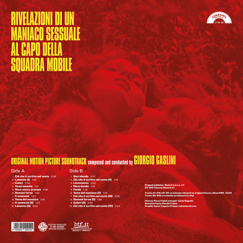 Load image into Gallery viewer, Giorgio Gaslini - Rivelazioni di un maniaco sessuale al capo della squadra mobile OST LP (Yellow Vinyl)
