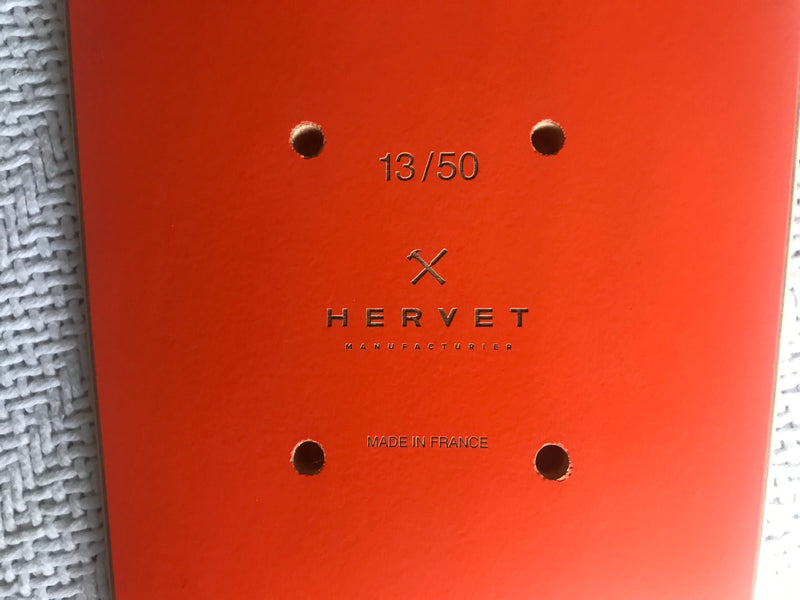 Load image into Gallery viewer, Daft Punk Hervet Manufacturier Orange Skate Deck - 13/50 Only 50 Made!!!
