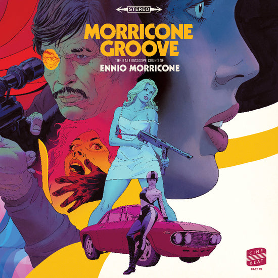 Load image into Gallery viewer, Ennio Morricone - Morricone Groove: The Kaleidoscope Sound of Ennio Morricone 1964~1977 2LP (Pink &amp; Orange Vinyl - Pre-Order)
